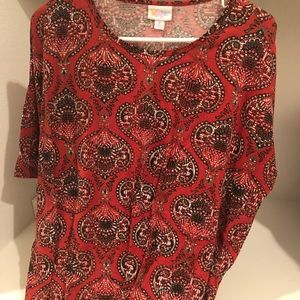 BNWOT burnt orange lularoe irma